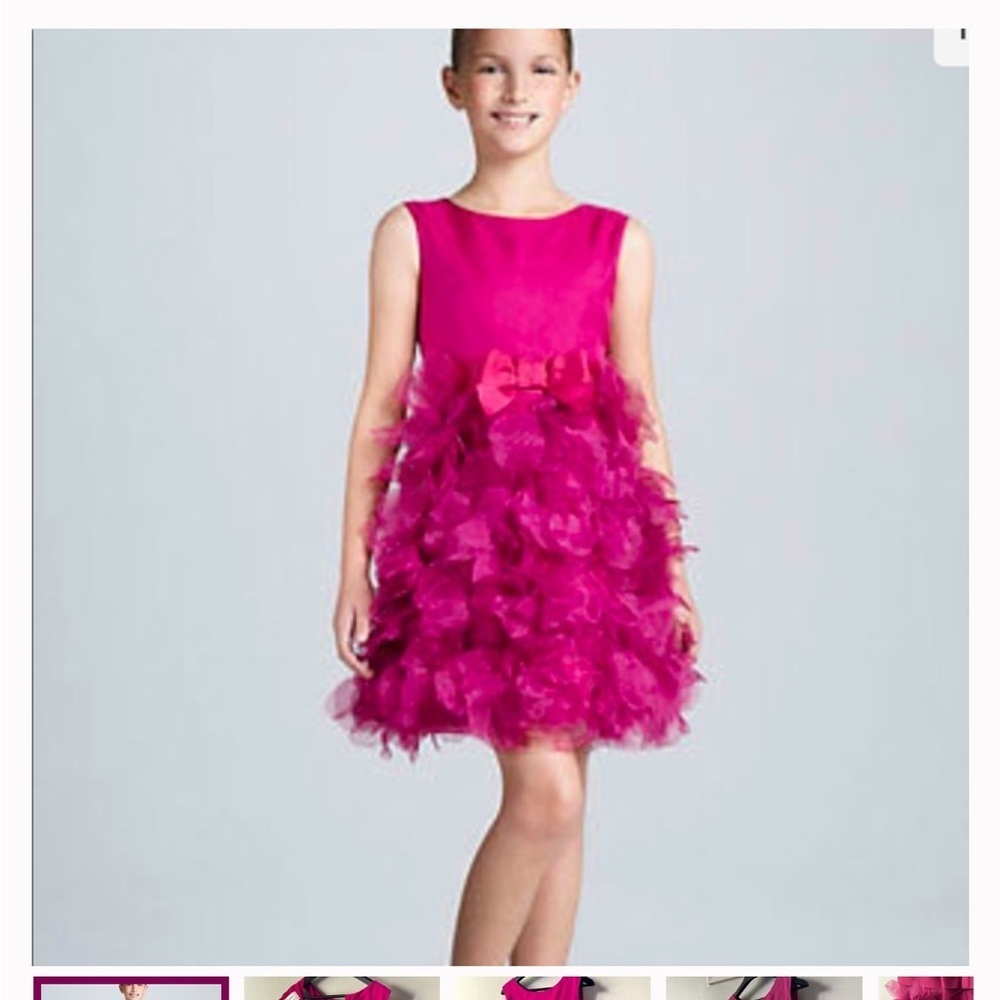 Neiman Marcus Marchesa fuchsia formal dress
